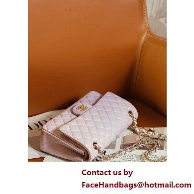 Chanel Gradient Lambskin  &  Gold-Tone Metal Classic Flap 11.12 Handbag A01112 Pink/Purple 2025